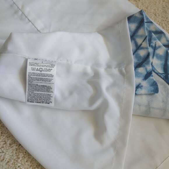 NWOT Banana Republic White Light Blue Dark Blue Front Slit Pencil Skirt (0 US) - Picture 11 of 13